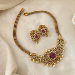 Elegant AD Stone Addigai Choker-G12076