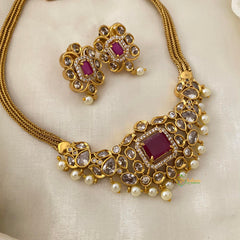 Elegant AD Stone Addigai Choker-G12076