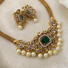 Elegant AD Stone Addigai Choker-G12075