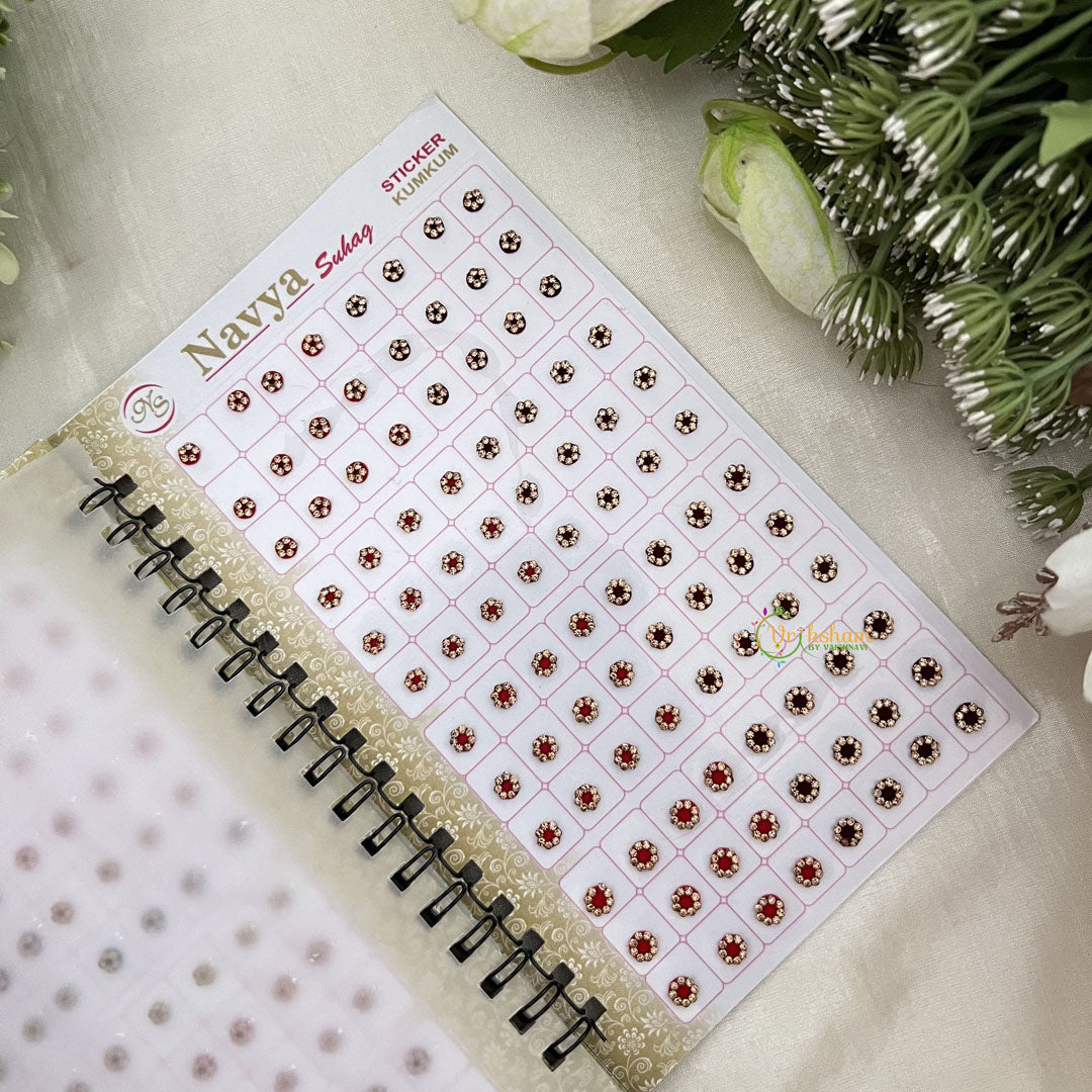 Vriksham 960 Bindi LCT Stone Pestal Premium Bindi Book-BB240