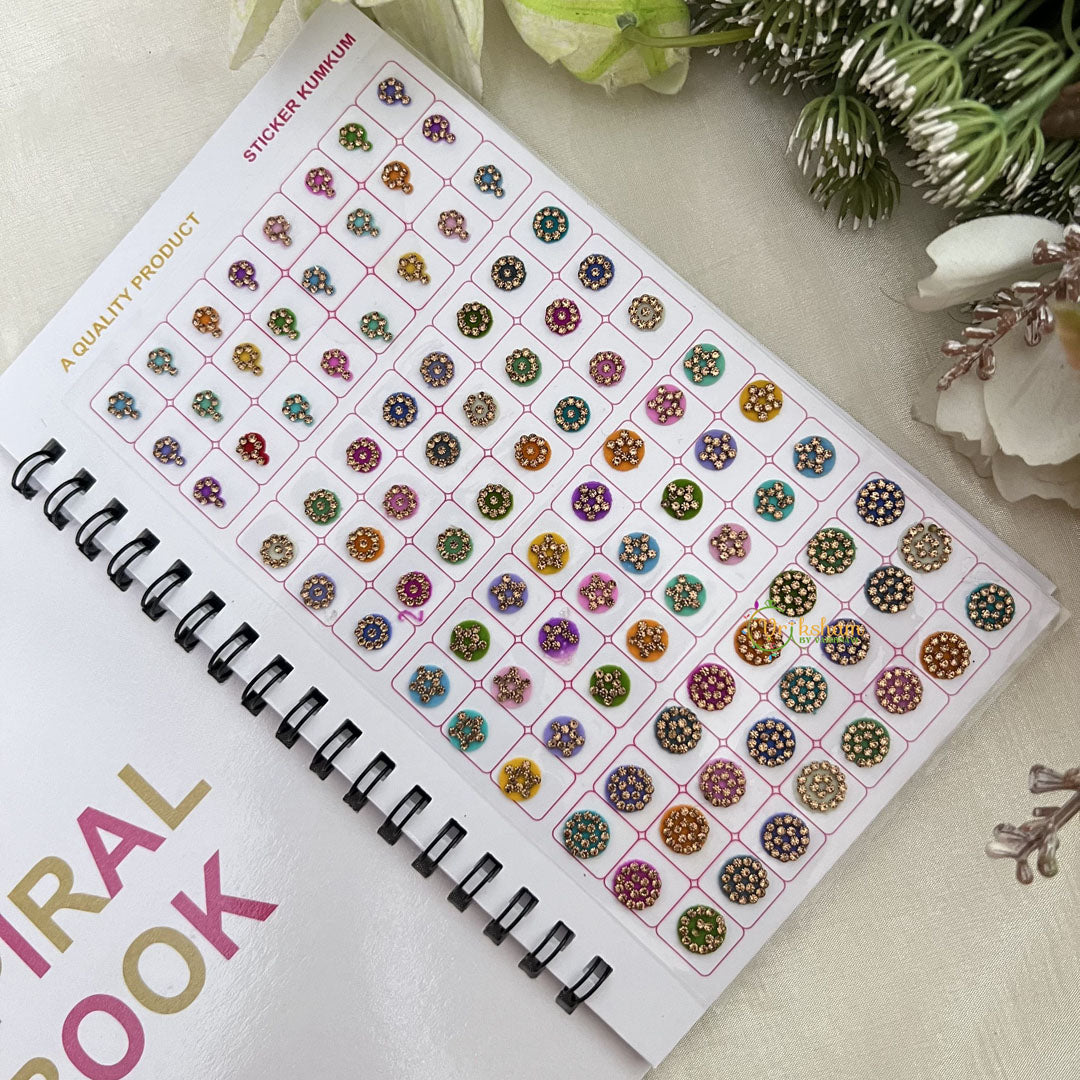 Vriksham LCT Stone Pestal Fancy Bindi Book(D NO 576A1)-BB265