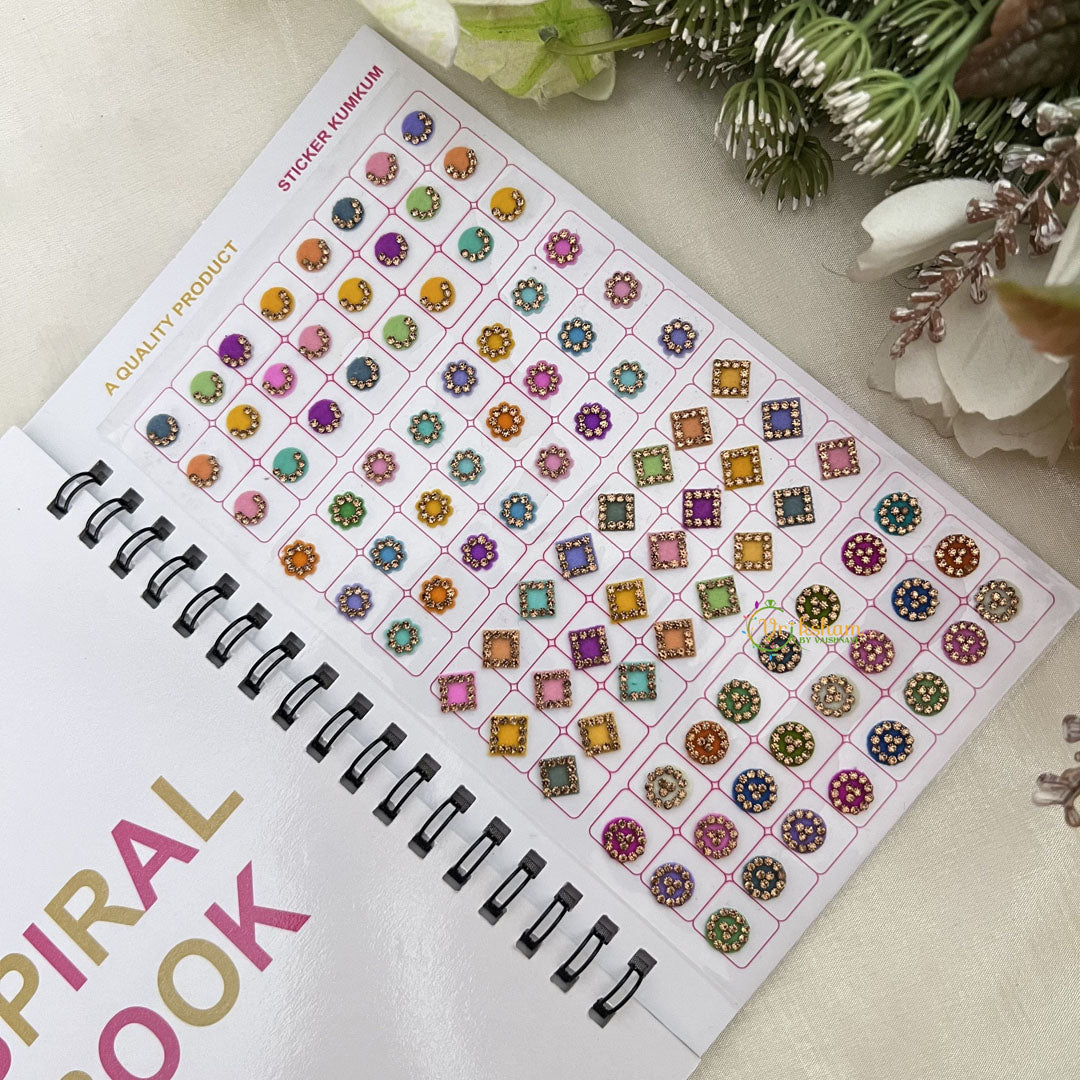 Vriksham LCT Stone Pestal Fancy Bindi Book(D NO 576A1)-BB265
