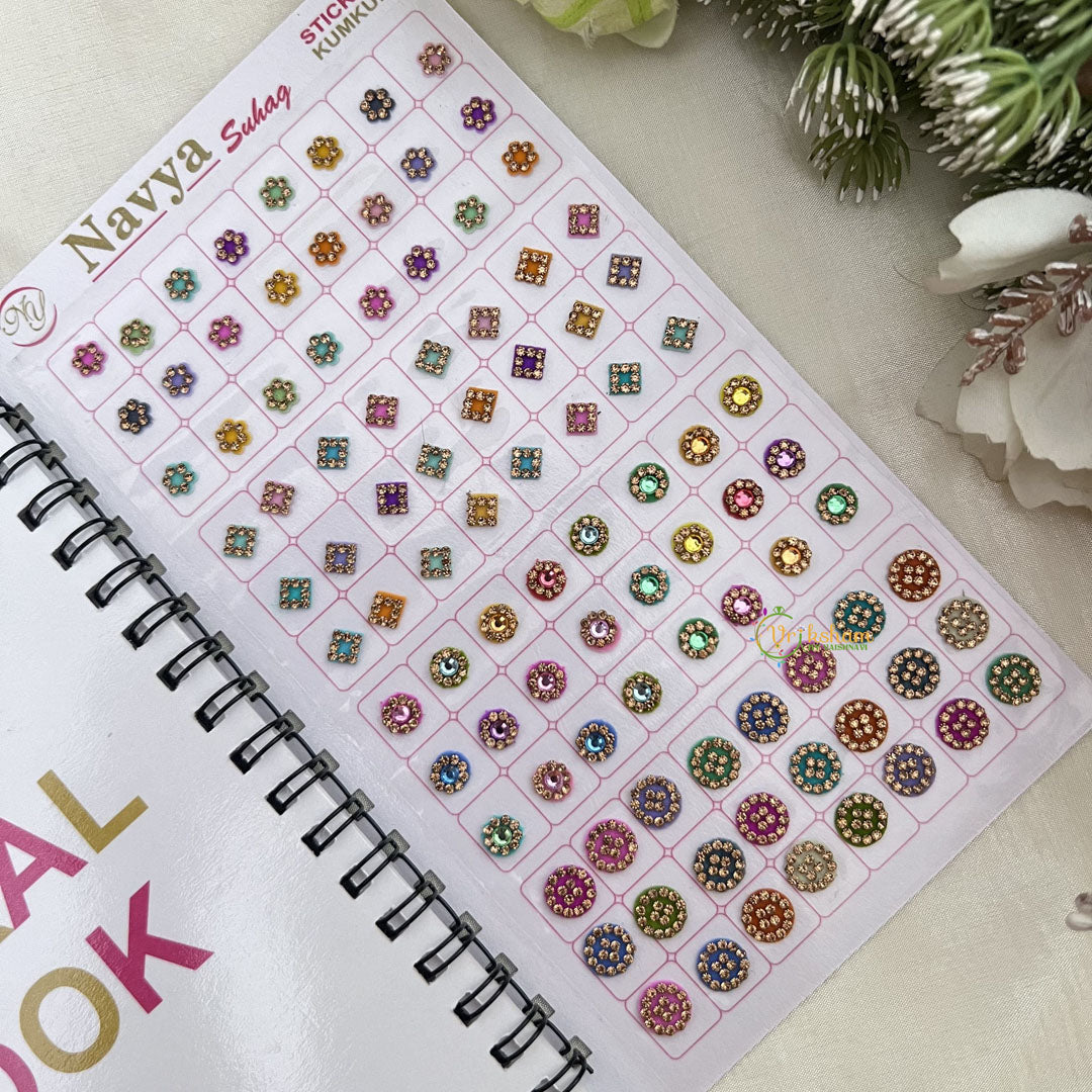 Vriksham LCT Stone Pestal Fancy Bindi Book(D NO 576A1)-BB265