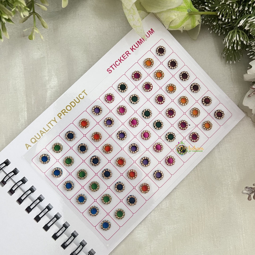 Vriksham LCT Stone Shaded Border Bindi Book(300 BINDI)-BB254