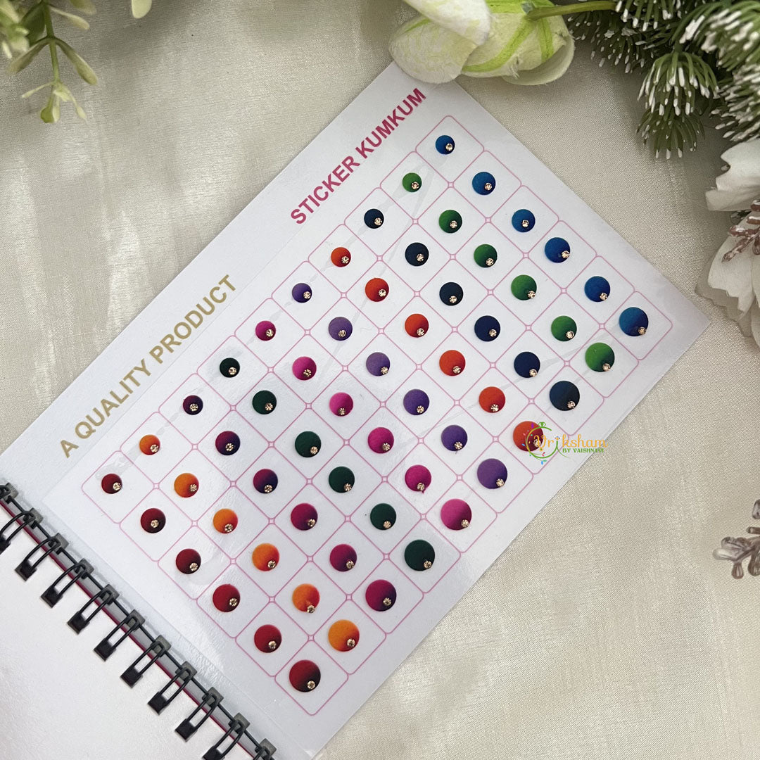 Vriksham LCT Stone Shaded Border Bindi Book(300 BINDI)-BB254