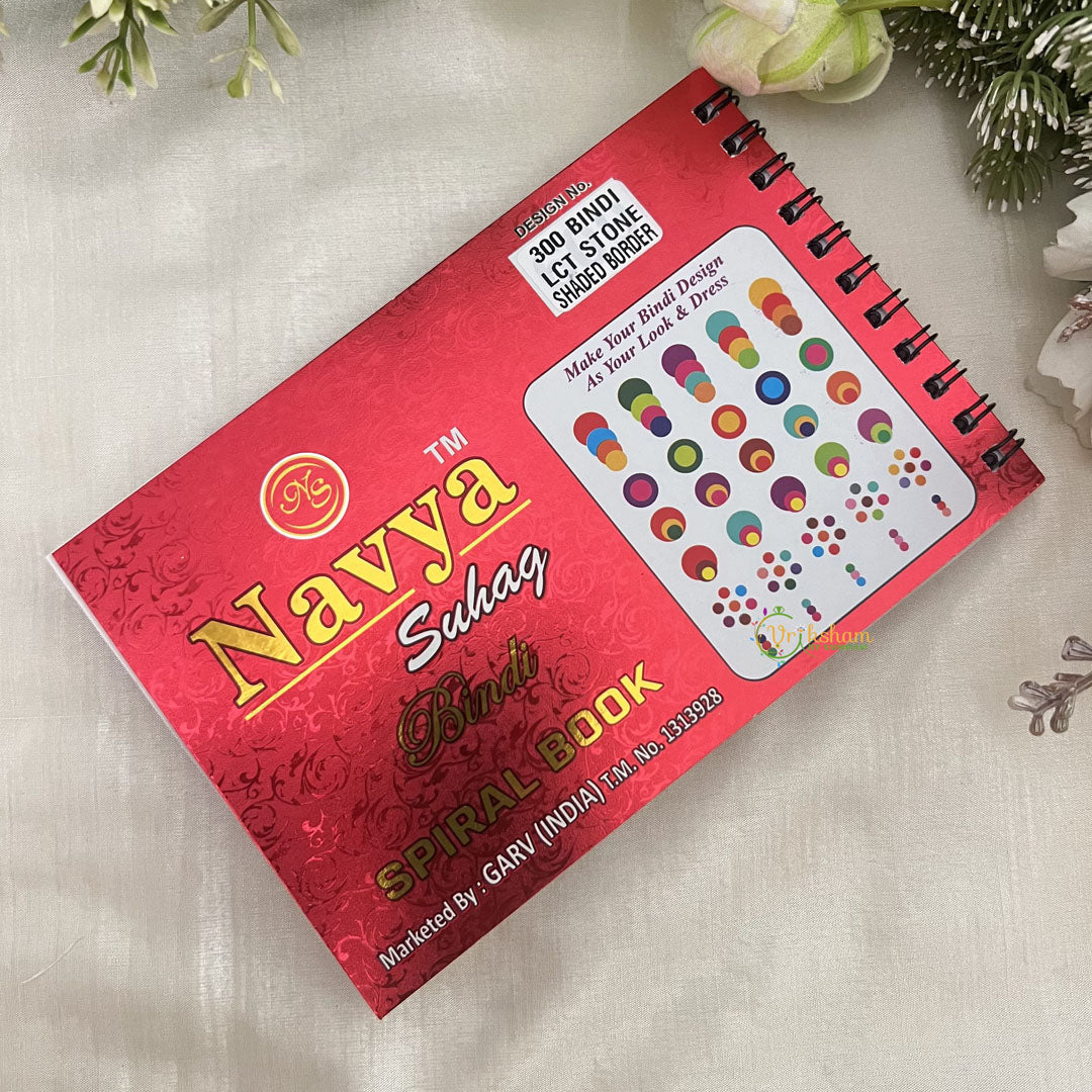 Vriksham LCT Stone Shaded Border Bindi Book(300 BINDI)-BB254