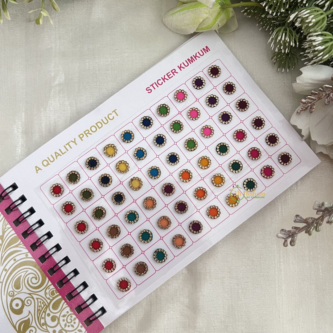 Vriksham LCT Stone Border Bindi Book(300 Bindi)-BB229