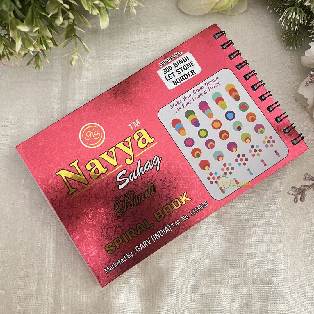 Vriksham LCT Stone Border Bindi Book(300 Bindi)-BB229