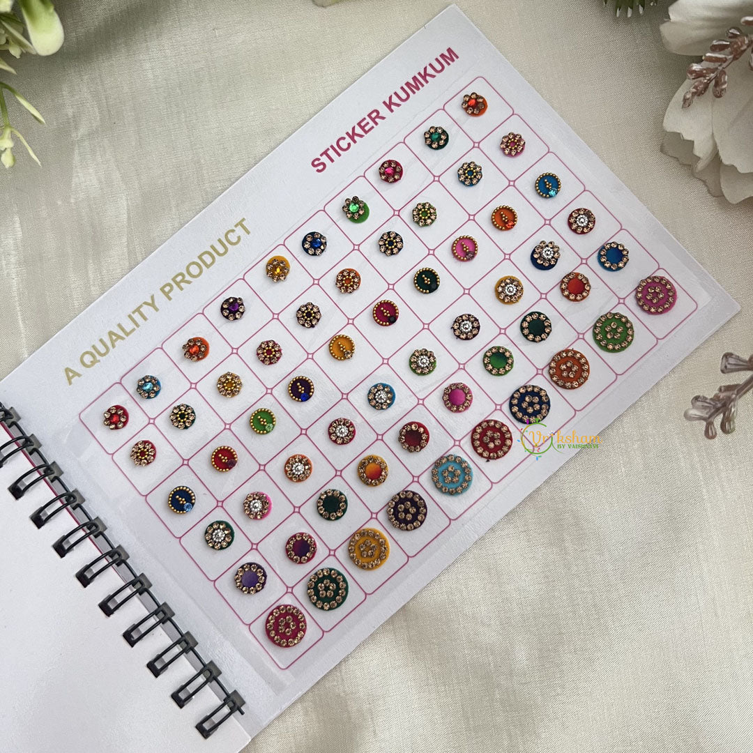 Vriksham LCT Stone Fancy Bindi Book(D NO 30A53)-BB238