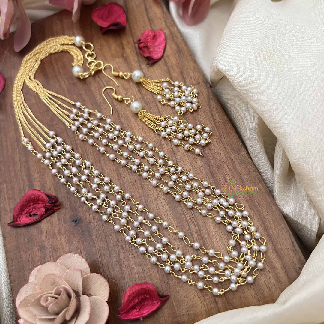 Vriksham Graceful 5 Layered Pearl Beaded Mala-G20100
