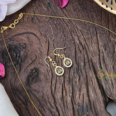 Vriksham Exquisite 3 Tear Drop Invisible Chain-Lemon Yellow-G18372