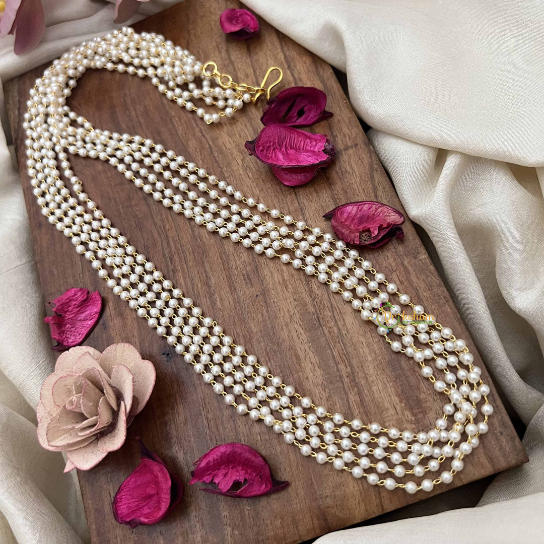 Vriksham Timeless 5 Layered Pearl Beaded Mala-G20101