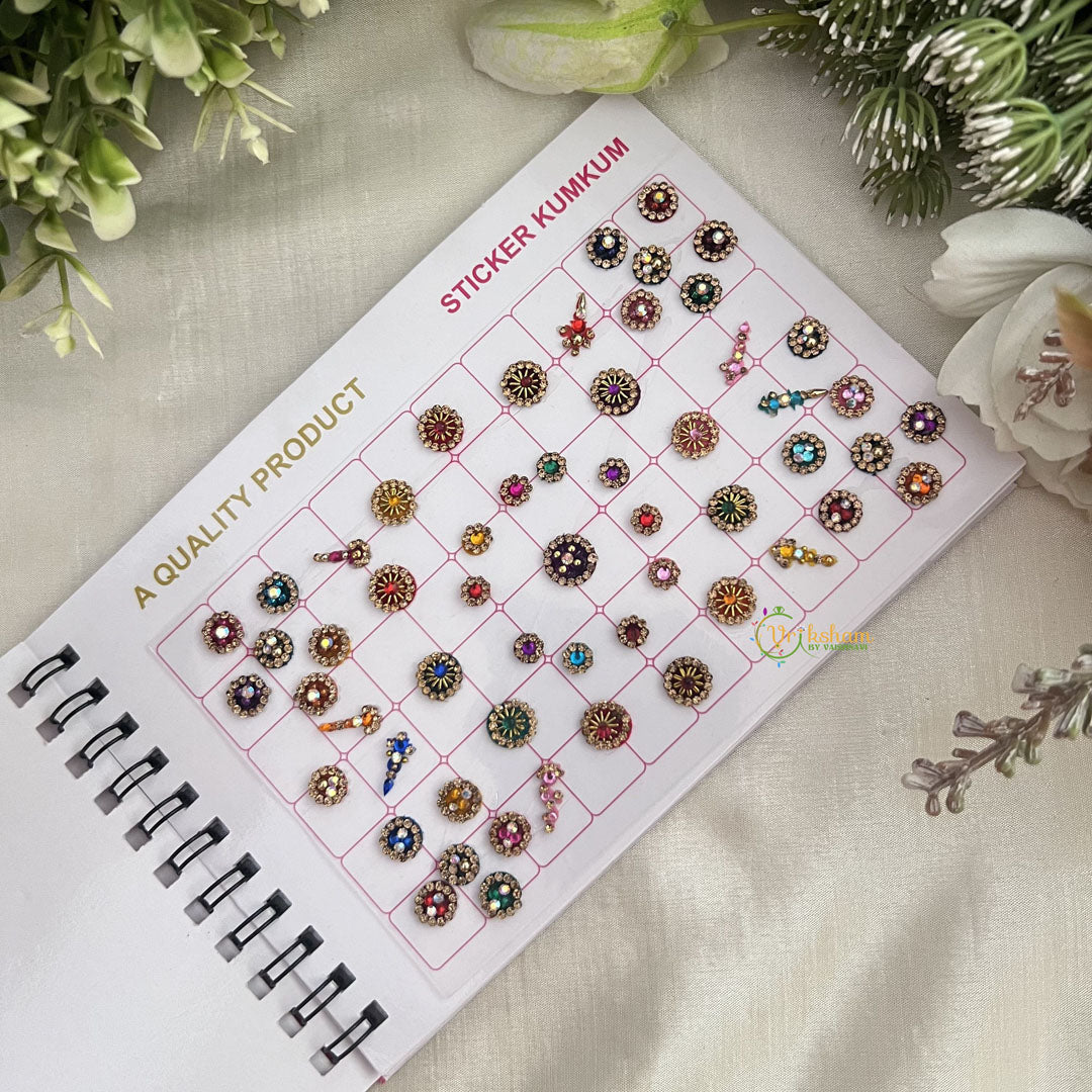 Vriksham LCT Stone Fancy CPR Bindi Book(D NO 30B2)-BB237