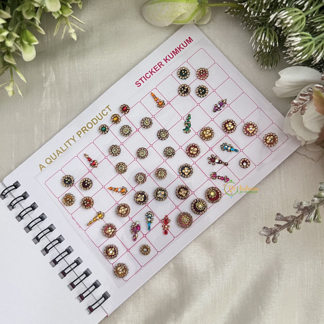 Vriksham LCT Stone Fancy CPR Bindi Book(D NO 30B2)-BB237