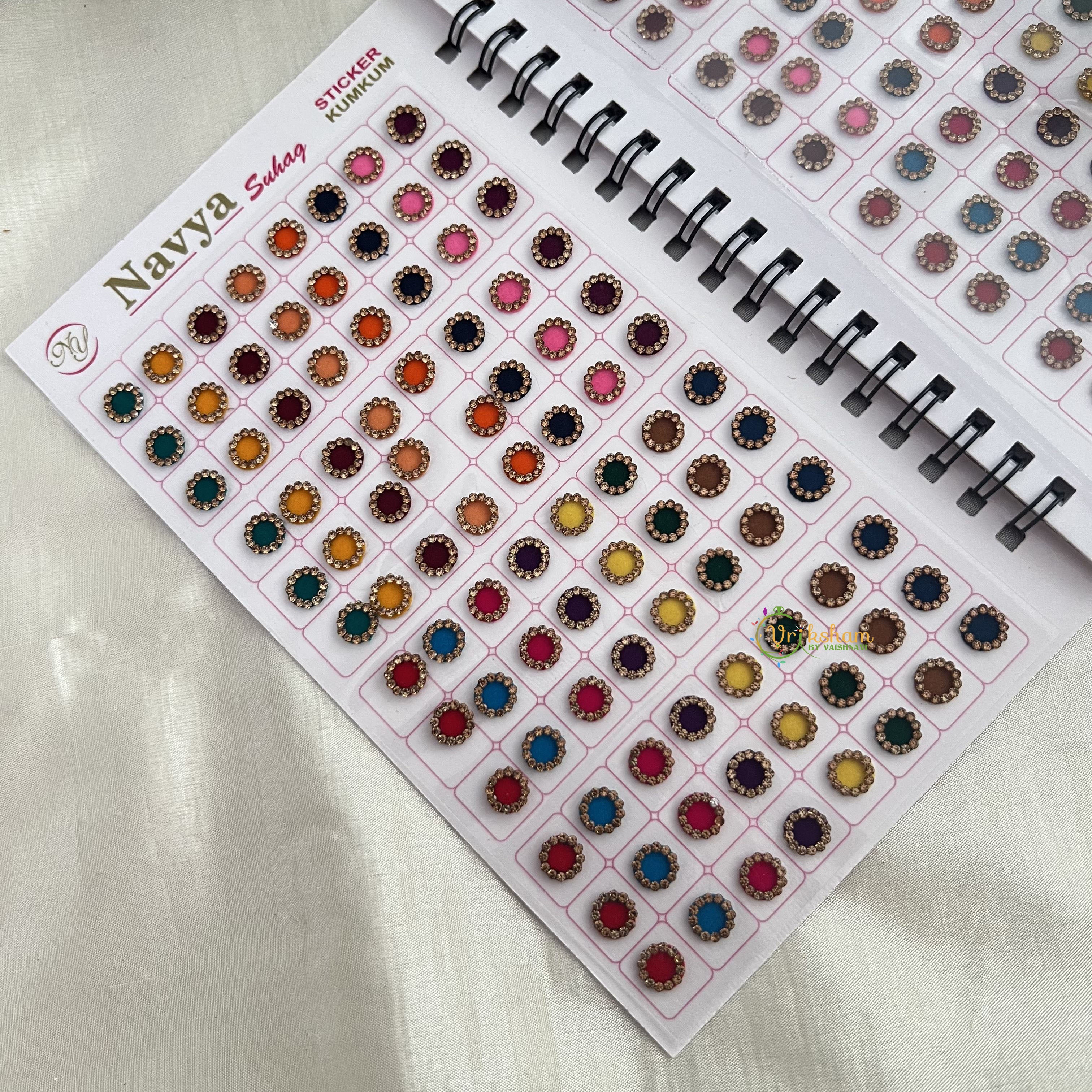 Vriksham LCT Stone Border Bindi Book(480 BINDI)-BB269