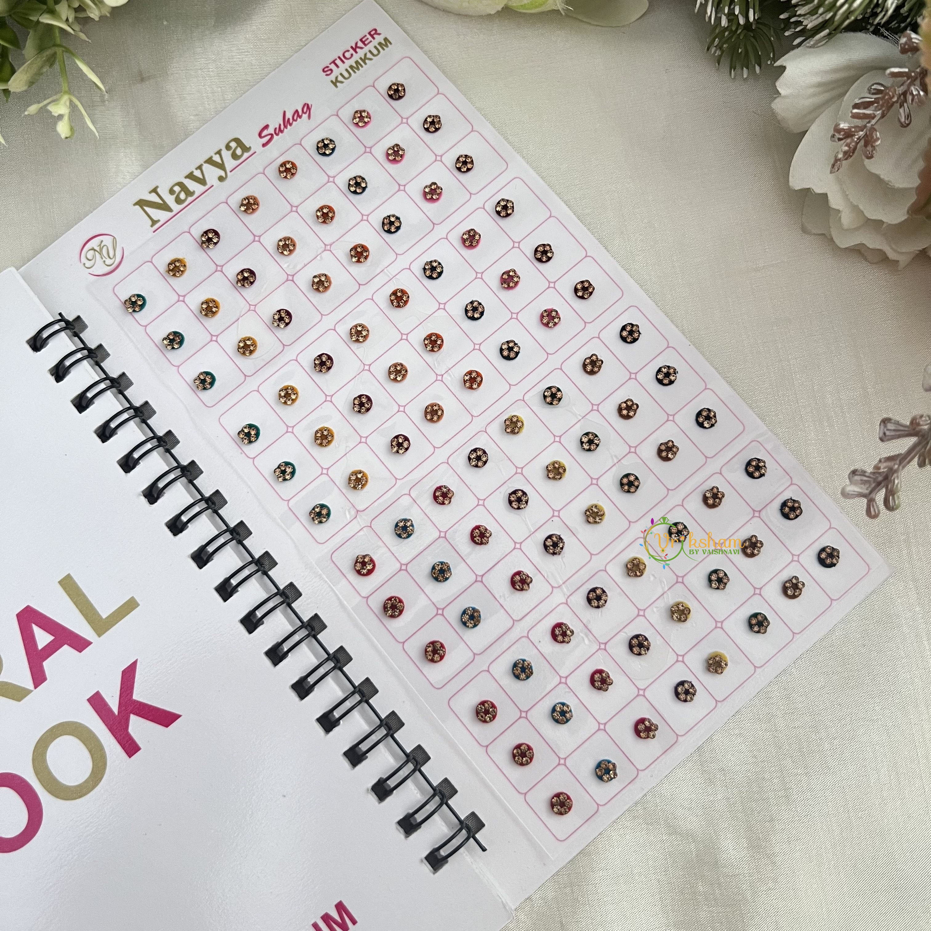 Vriksham LCT Stone Border Bindi Book(480 BINDI)-BB269