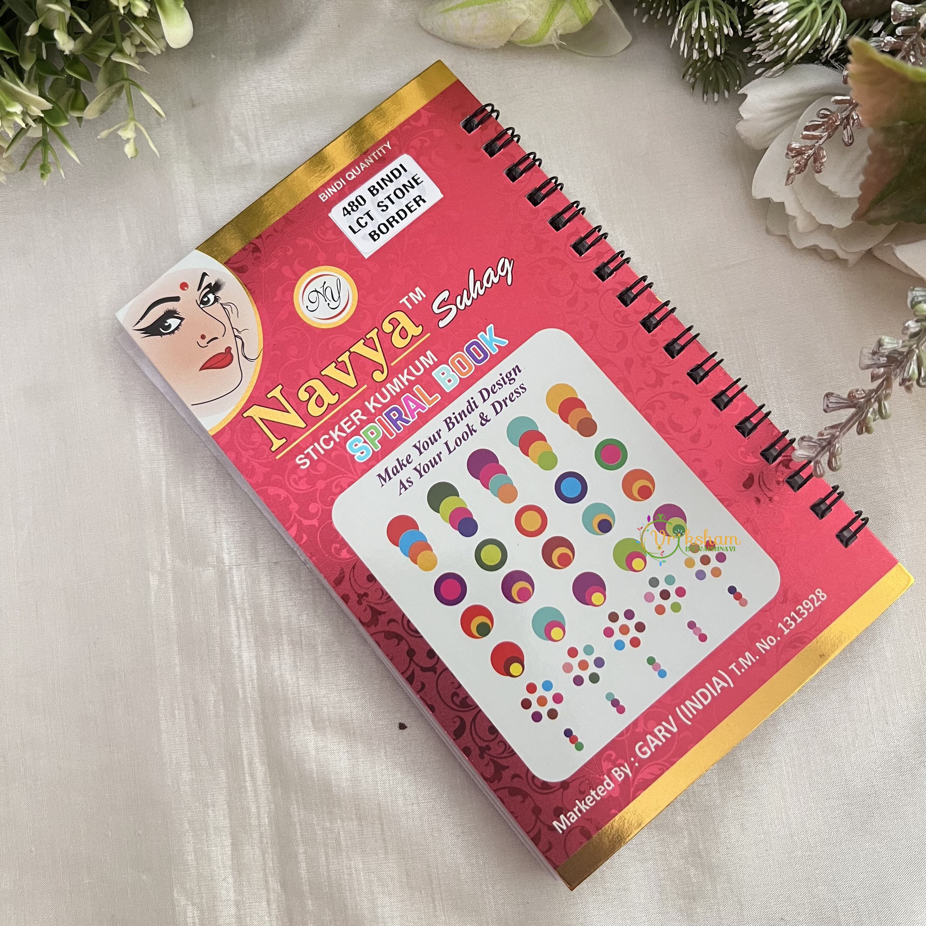 Vriksham LCT Stone Border Bindi Book(480 BINDI)-BB269