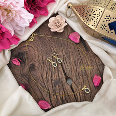 Vriksham Exquisite Tear Drop Invisible Chain-Black-G18368