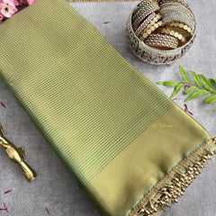 Vriksham Nayanthara Inspired Light Green Organza Saree-Handloom-VS4253