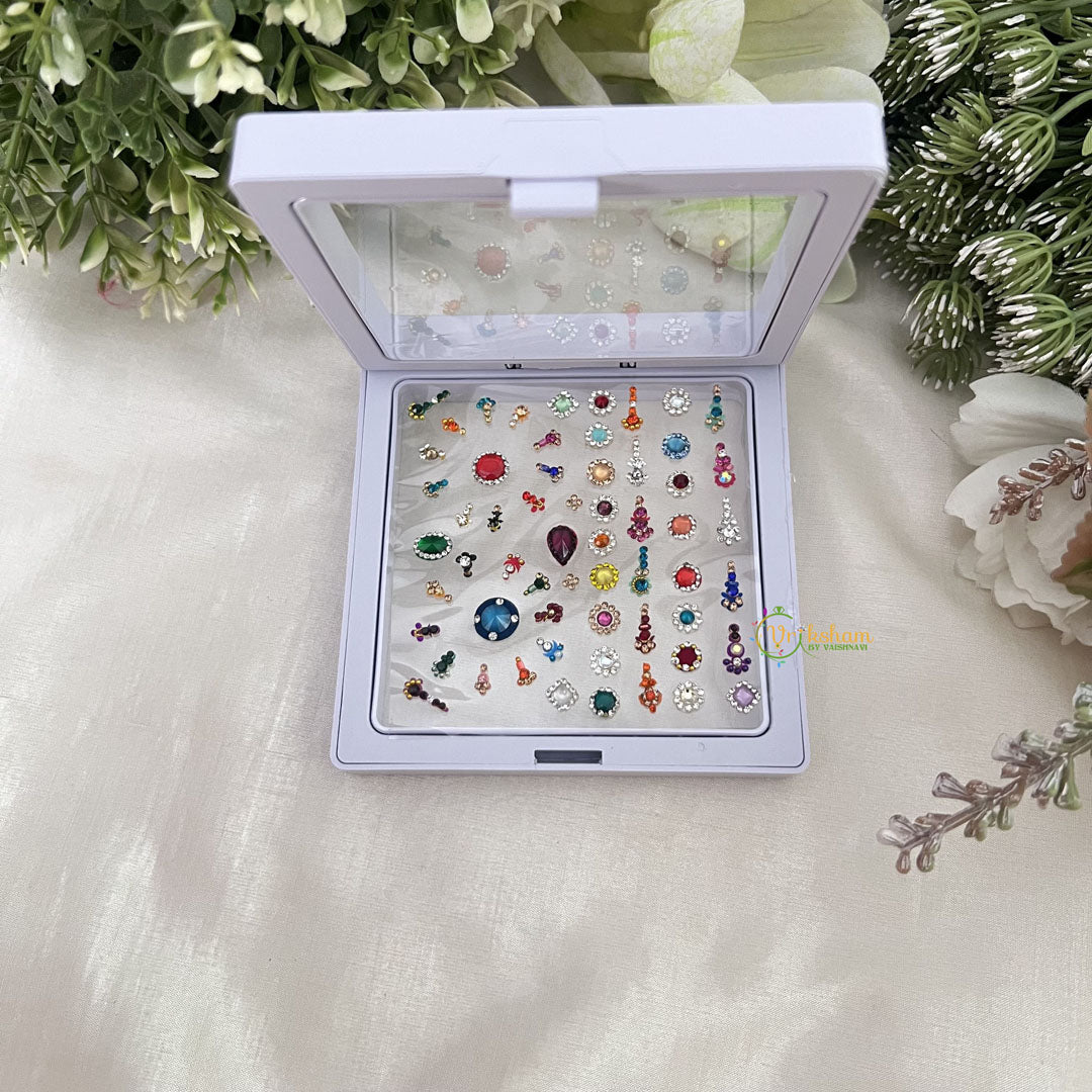 Vriksham Vriksham Fancy Mixed Shape Bridal Bindi Case-BB280