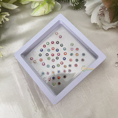 Vriksham Fancy Stone  Round Bridal Bindi Case Bindi Book-BB275