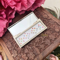 Vriksham Designer Ractangular Compact Bindi Mirror Kit-BB3576