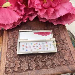 Vriksham Designer Ractangular Compact Bindi Mirror Kit-BB3573