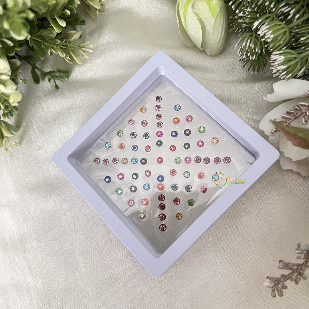 Vriksham Fancy Round Bridal Bindi Case Bindi Book-BB274