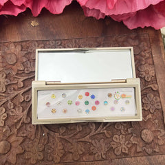 Vriksham Designer Ractangular Compact Bindi Mirror Kit-BB3566