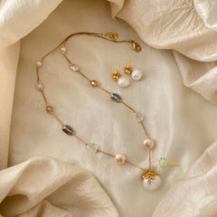 Elegant Beaded Chain Neckpiece -G12110