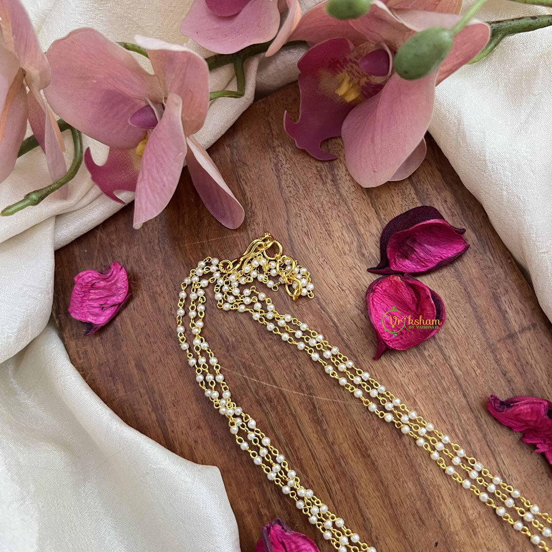 Vriksham Elegant 3 Layred Pearl Beaded Mala-G20114