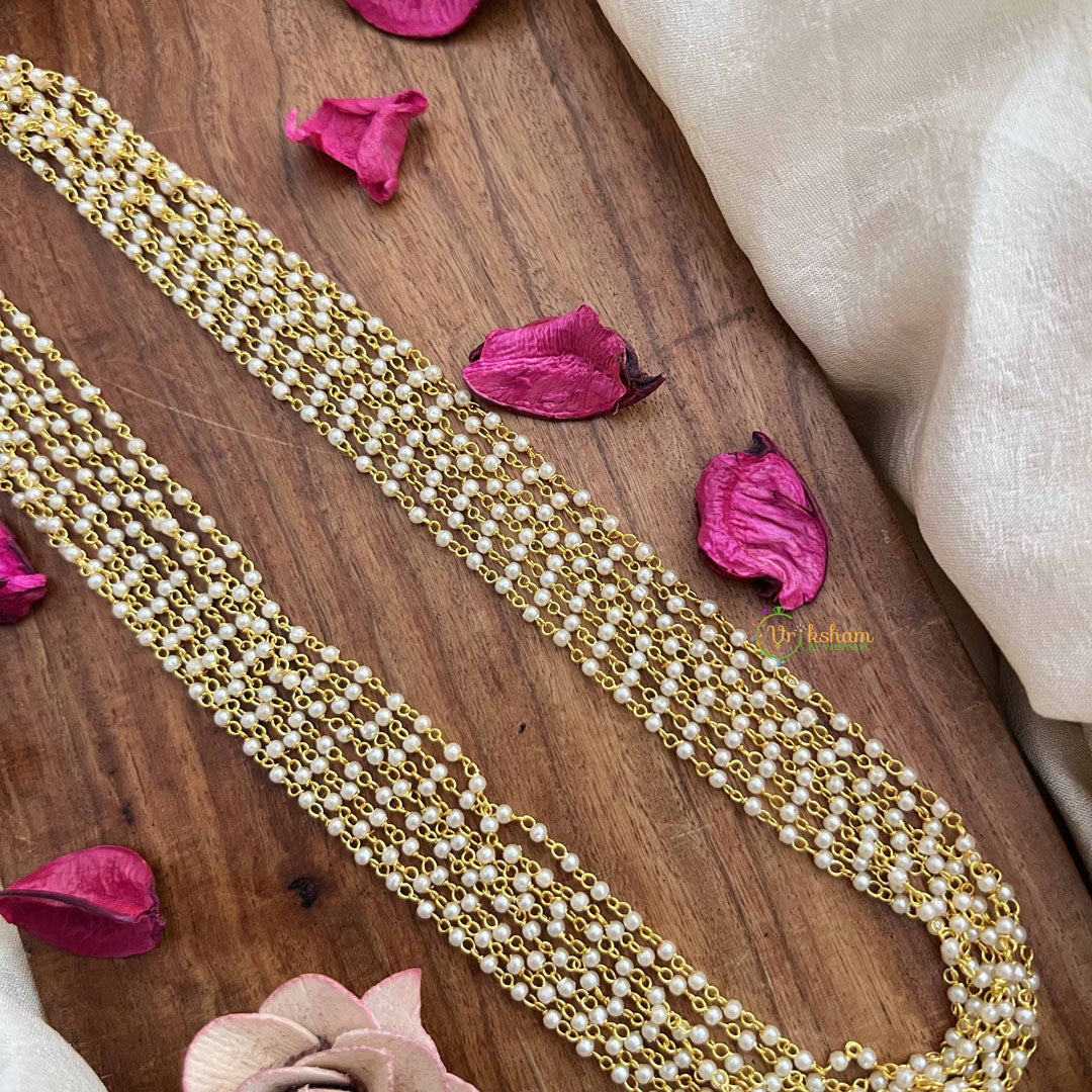 Vriksham Traditional 8 Layred Pearl Beaded Mala-G20113