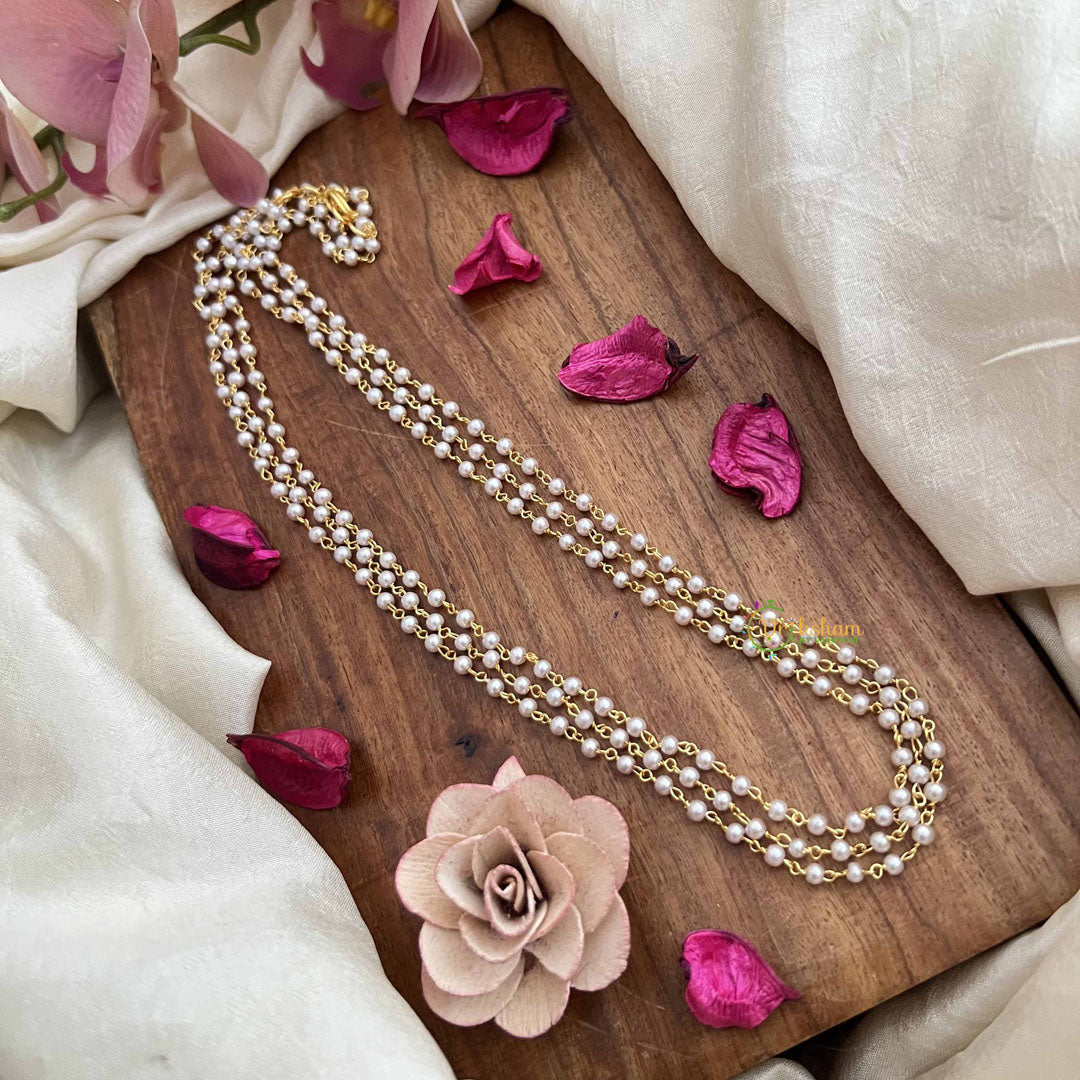 Vriksham Royal 3 Layered Pearl Mala-G20097