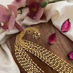 Vriksham Antique 8 Layre Gold Beaded Mala-G20109