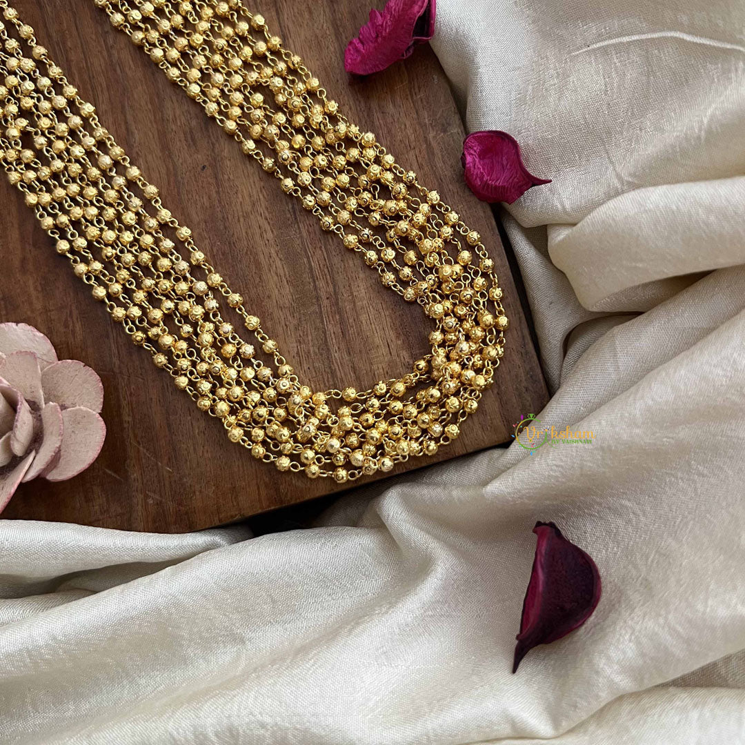 Vriksham Antique 8 Layre Gold Beaded Mala-G20109