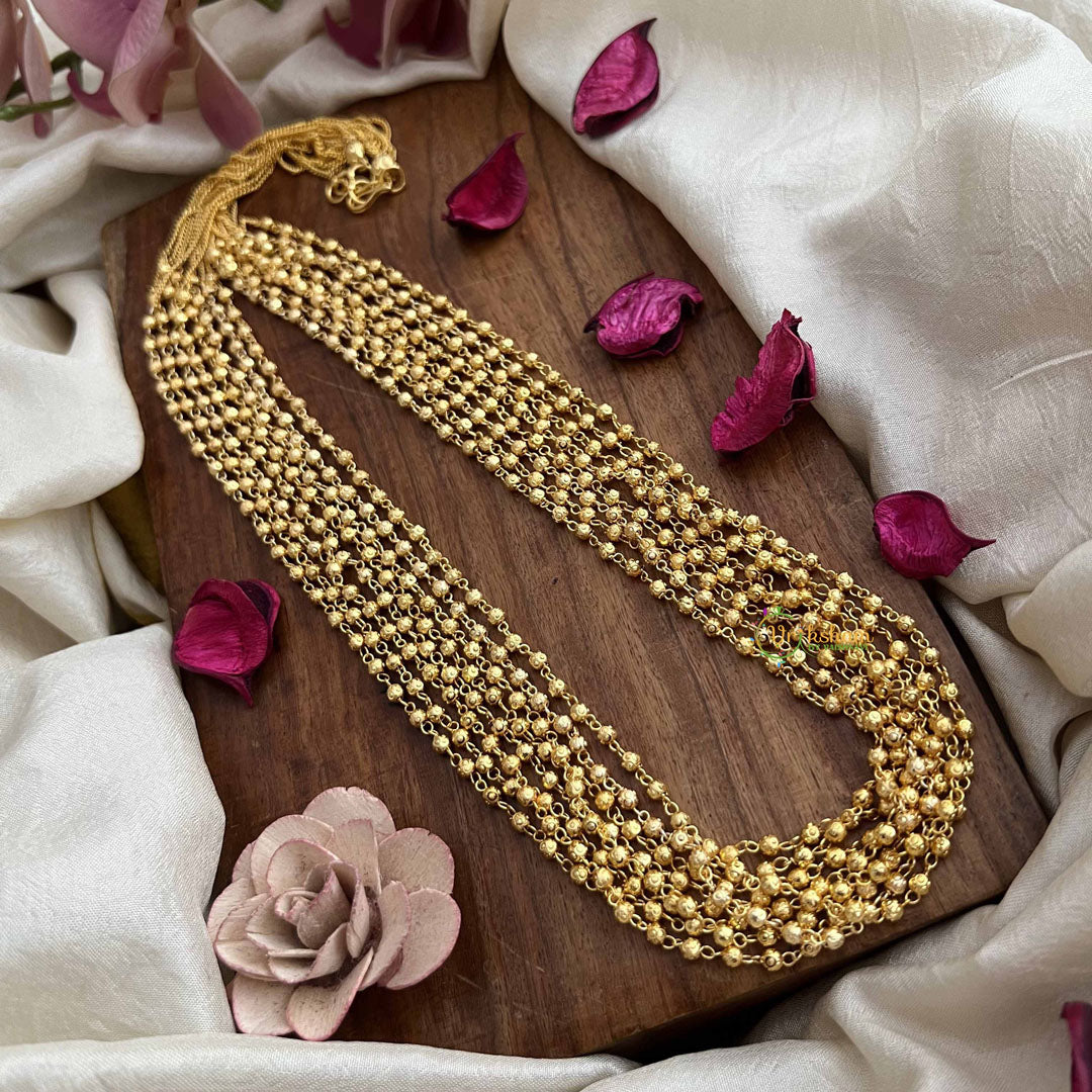 Vriksham Antique 8 Layre Gold Beaded Mala-G20109