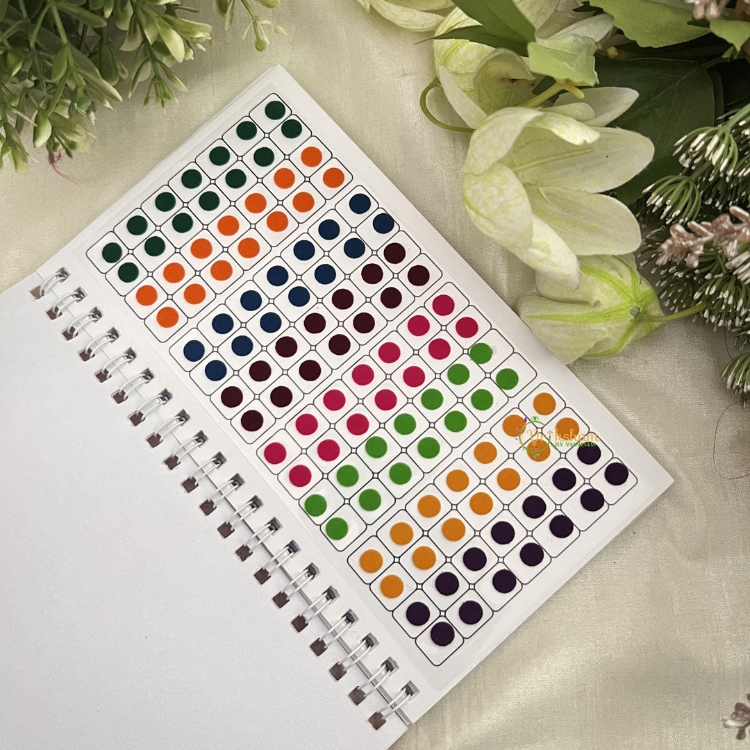 Vriksham Round Shaded Plain Sticker Vidhi Bindi Book-BB272