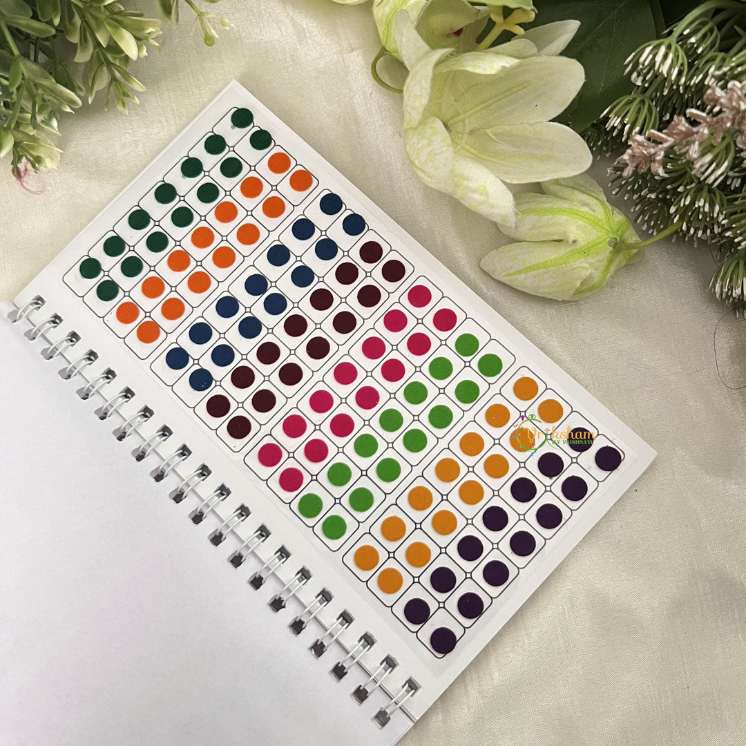 Vriksham Round Shaded Plain Sticker Vidhi Bindi Book-BB272
