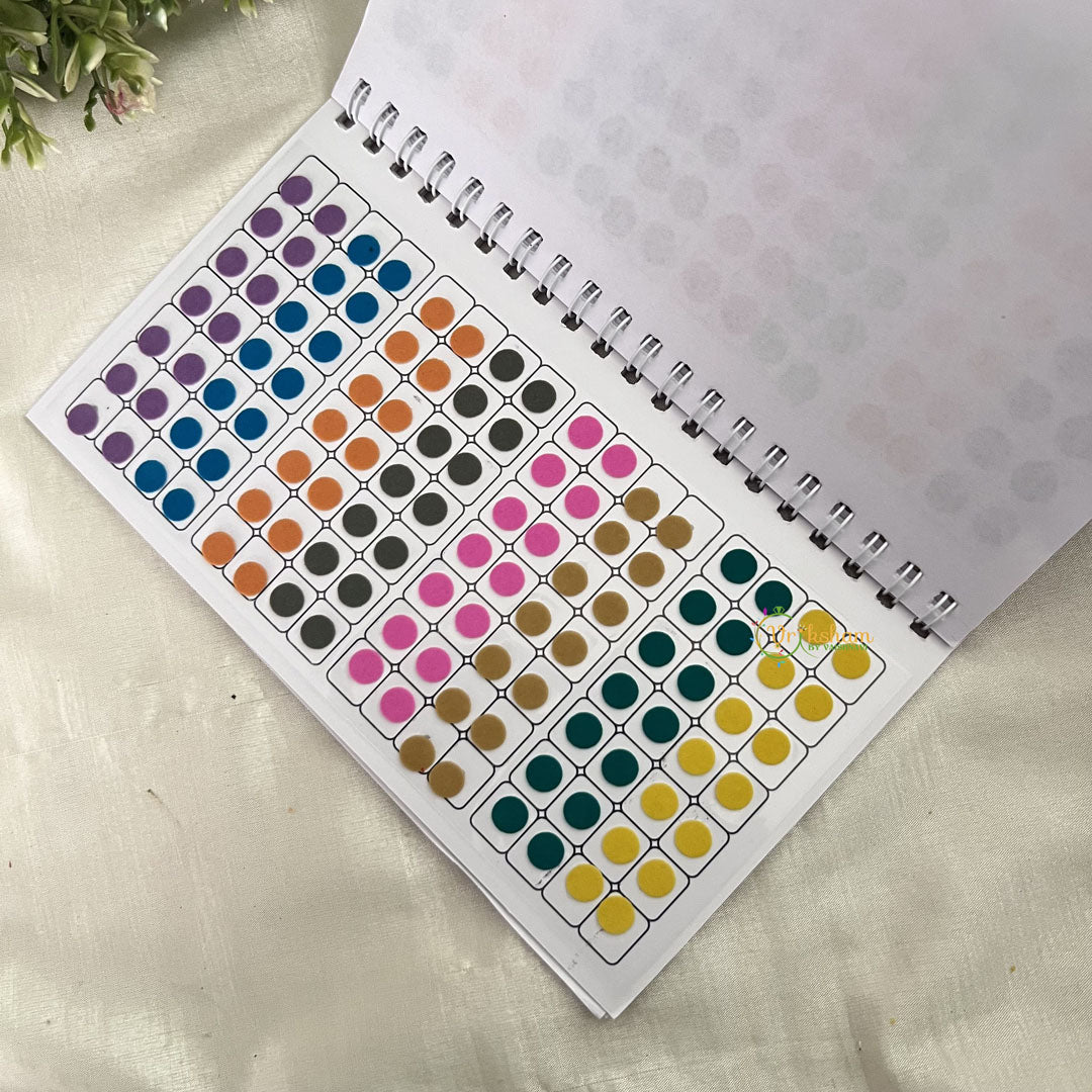Vriksham Round Shaded Plain Sticker Vidhi Bindi Book-BB272