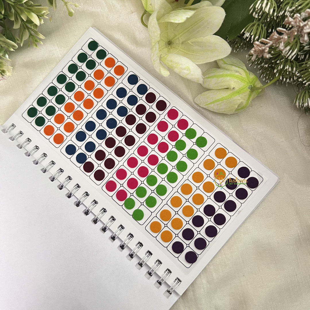 Vriksham Round Shaded Plain Sticker Vidhi Bindi Book-BB272