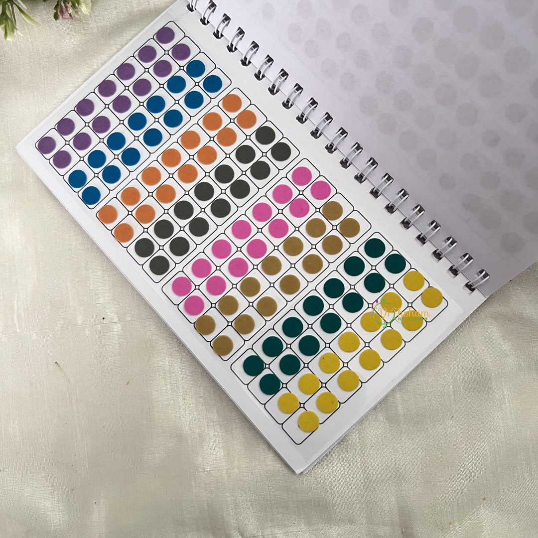 Vriksham Round Shaded Plain Sticker Vidhi Bindi Book-BB272