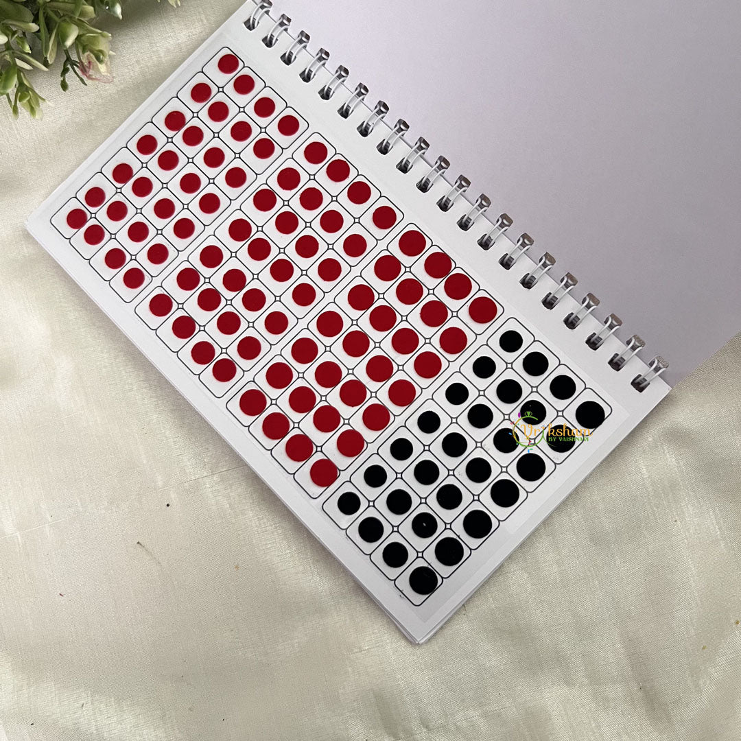 Vriksham Round Shaded Plain Sticker Vidhi Bindi Book-BB272