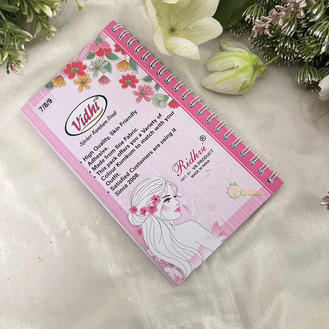 Vriksham Round Shaded Plain Sticker Vidhi Bindi Book-BB272