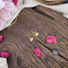 Vriksham Gold Look Alike Elephant Pendant Invisible Chain-G18417
