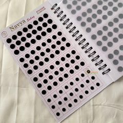 Plain Black Sticker Bindi Book-Navya Suhag-BB139