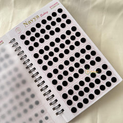 Plain Black Sticker Bindi Book-Navya Suhag-BB139