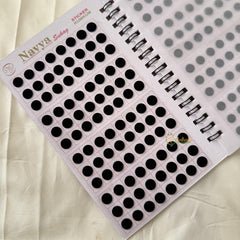 Plain Black Sticker Bindi Book-Navya Suhag-BB139