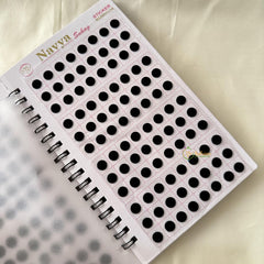 Plain Black Sticker Bindi Book-Navya Suhag-BB139