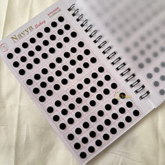 Plain Black Sticker Bindi Book-Navya Suhag-BB139