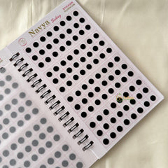 Plain Black Sticker Bindi Book-Navya Suhag-BB139